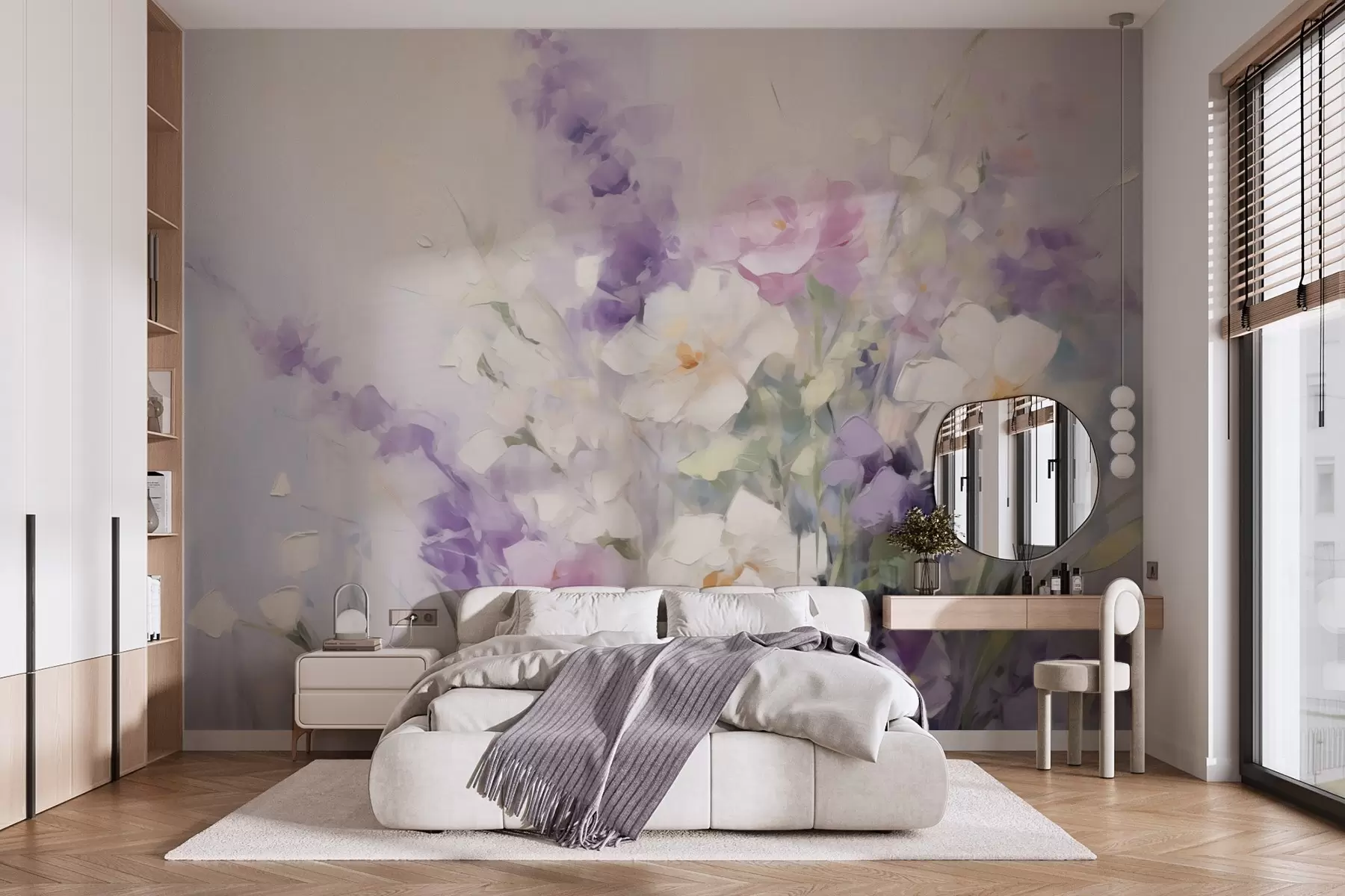 wall murals Abstract flower bouquet w09597