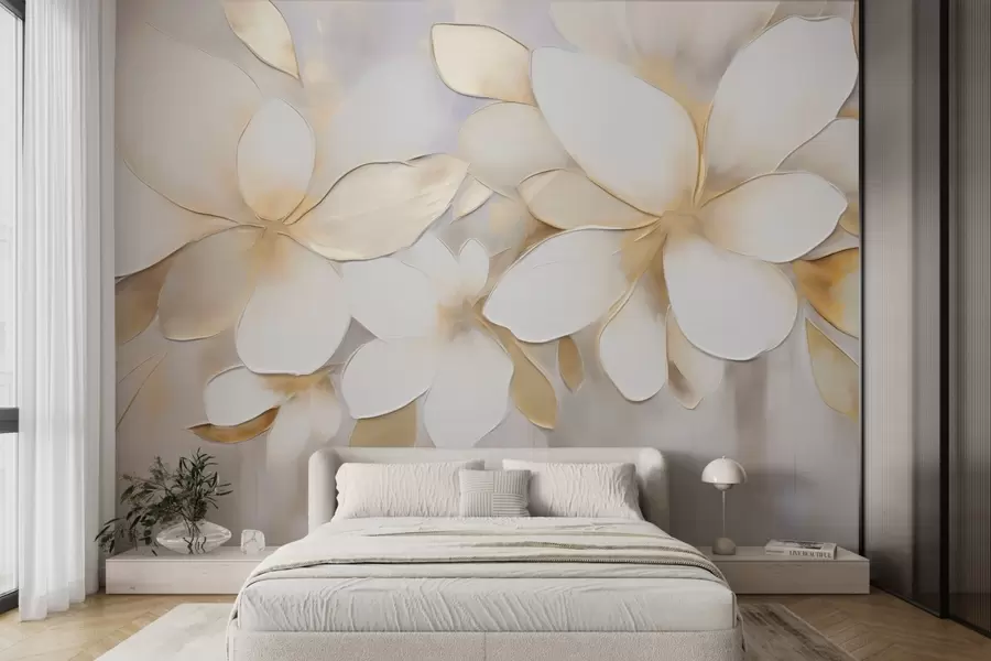 peintures murales Fleurs abstraites w09598