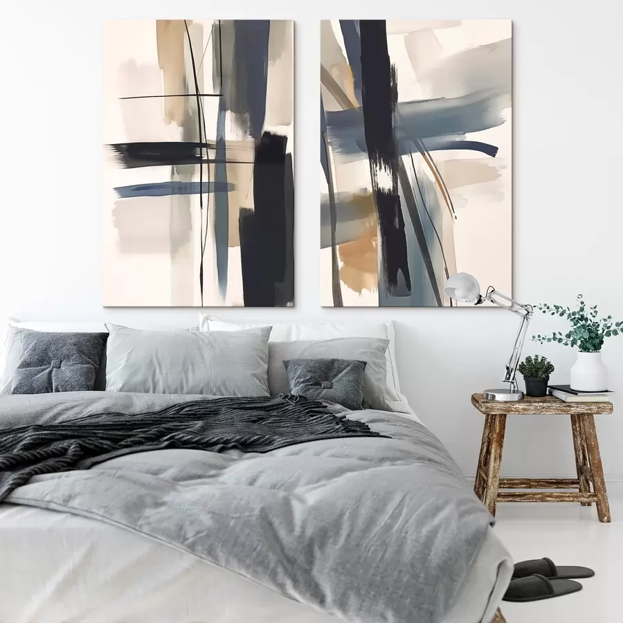 murales Imitación de pinceladas abstractas m01076