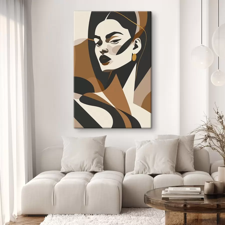 murales Retrato abstracto de una mujer s46905