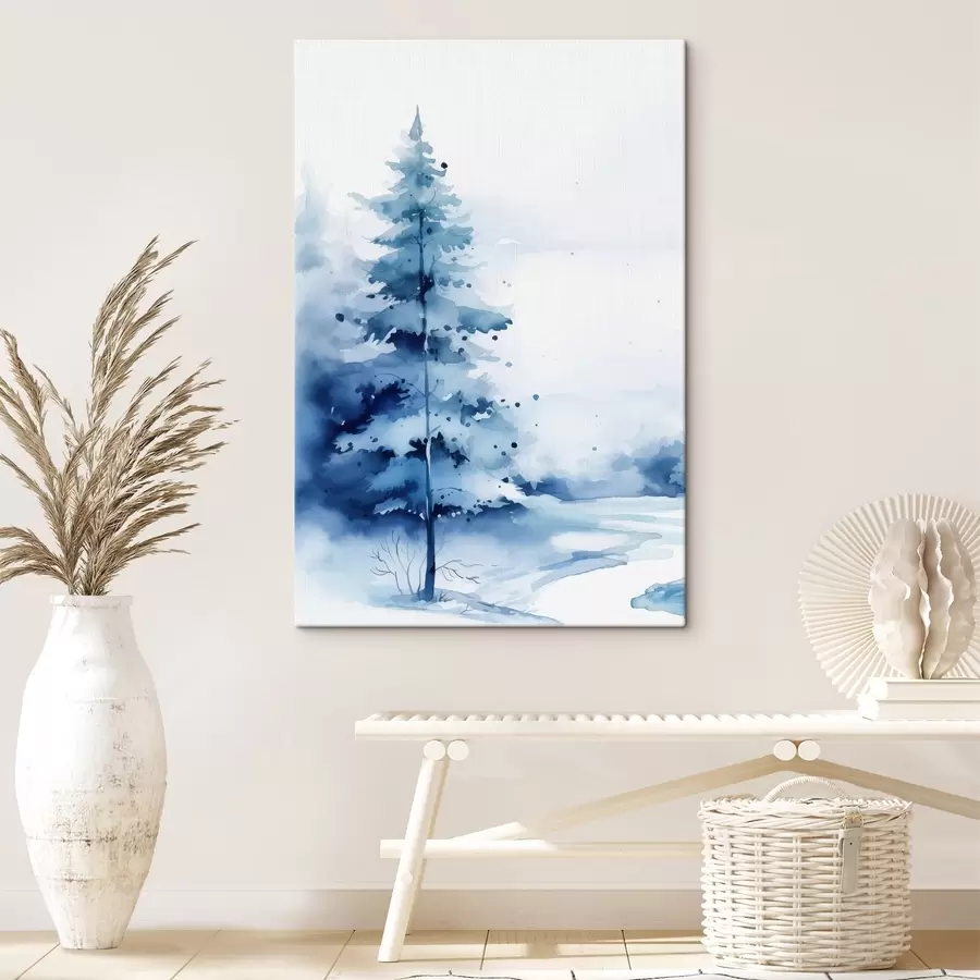 wall murals Fir tree in the forest s46966