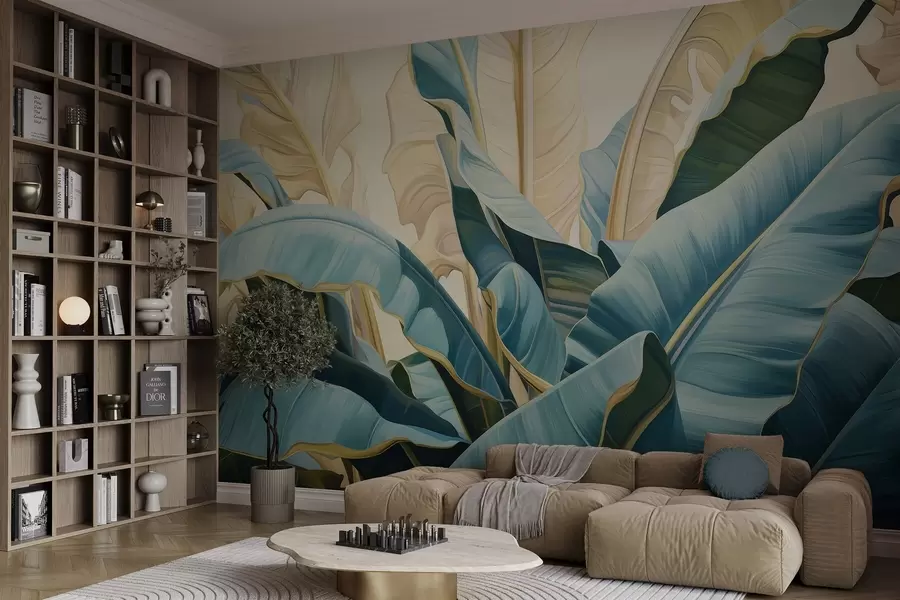 murales Hojas grandes de plátano w05005