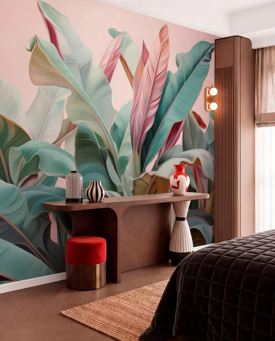 peintures murales Harmonie botanique w05009