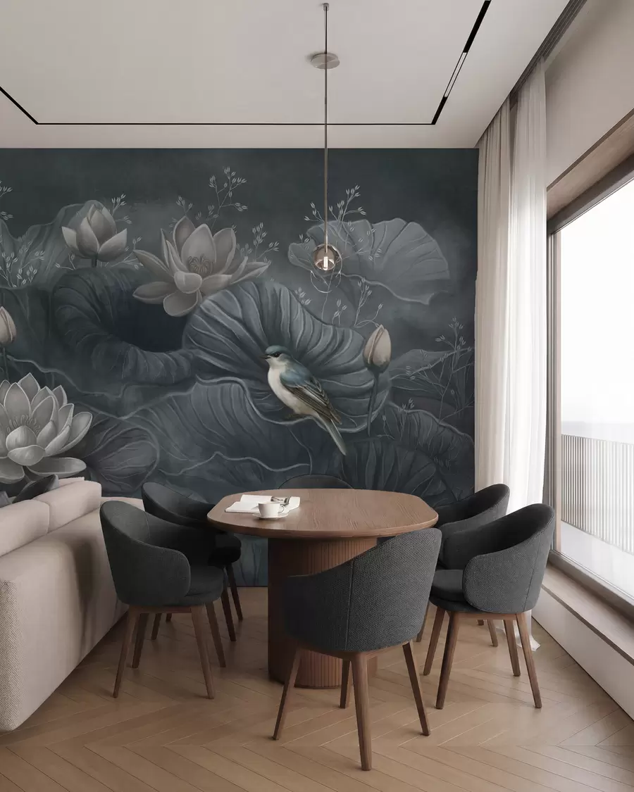 wall murals Serenity among nature's elegant blooms w02407