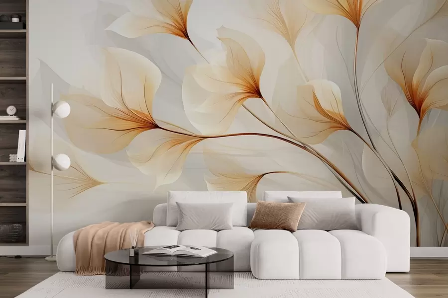 Wall Mural Photo Wallpaper Abstract flowers w09596