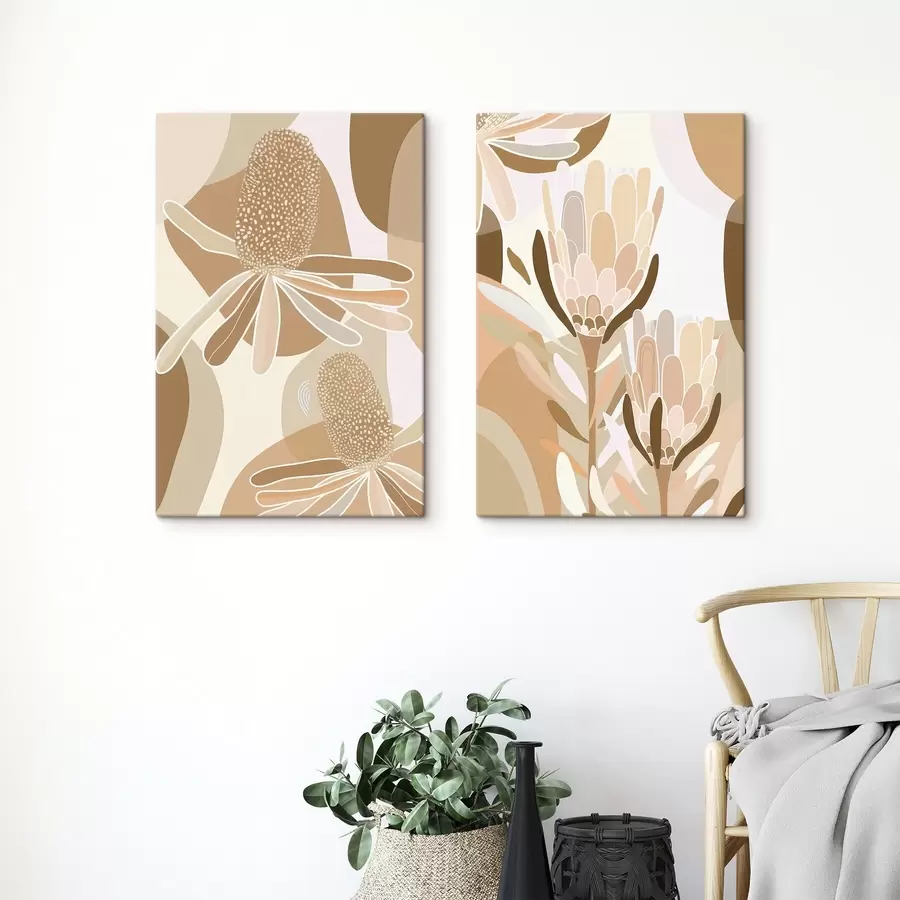 wall murals Abstract flowers m01107