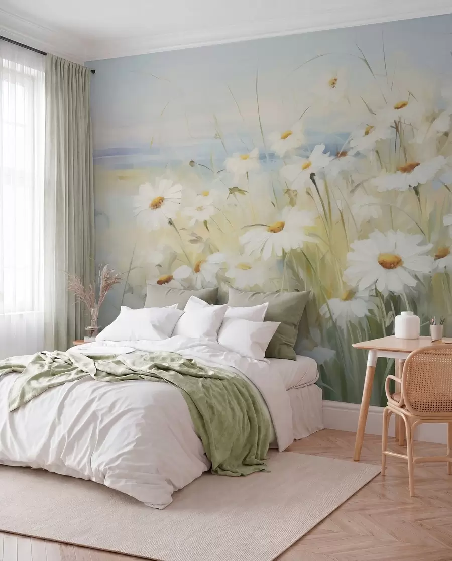 peintures murales Champ de fleurs w05035