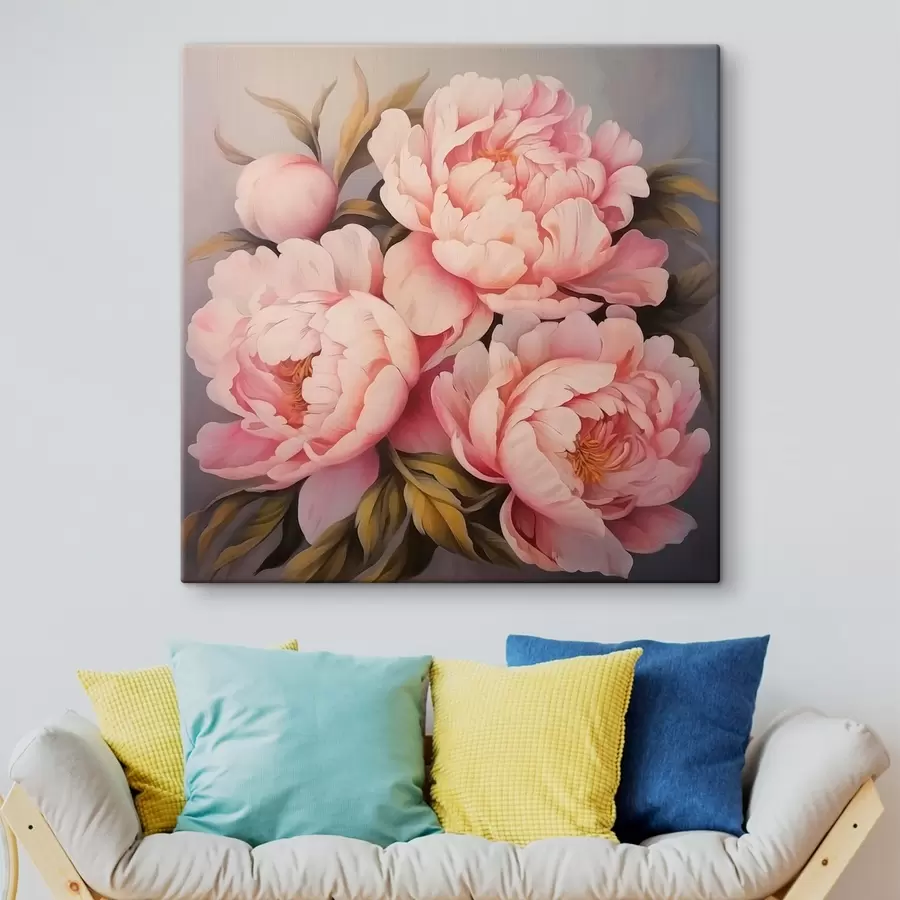 murales Peonías s47008