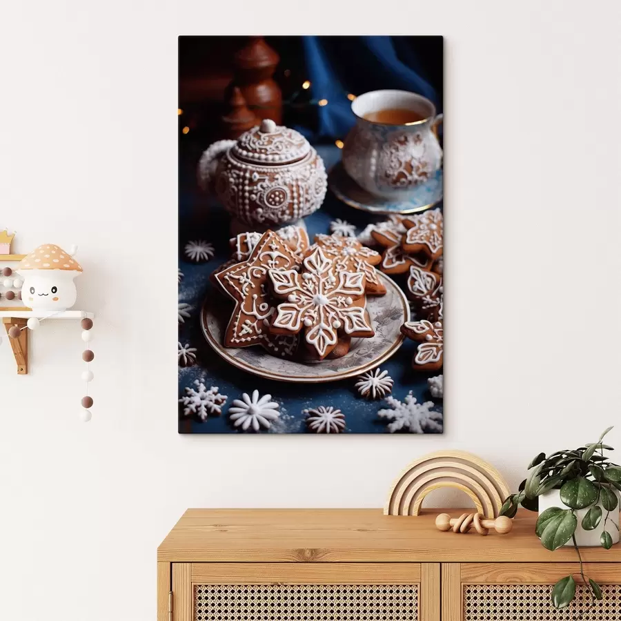 murales Galletas de copos de nieve s46982