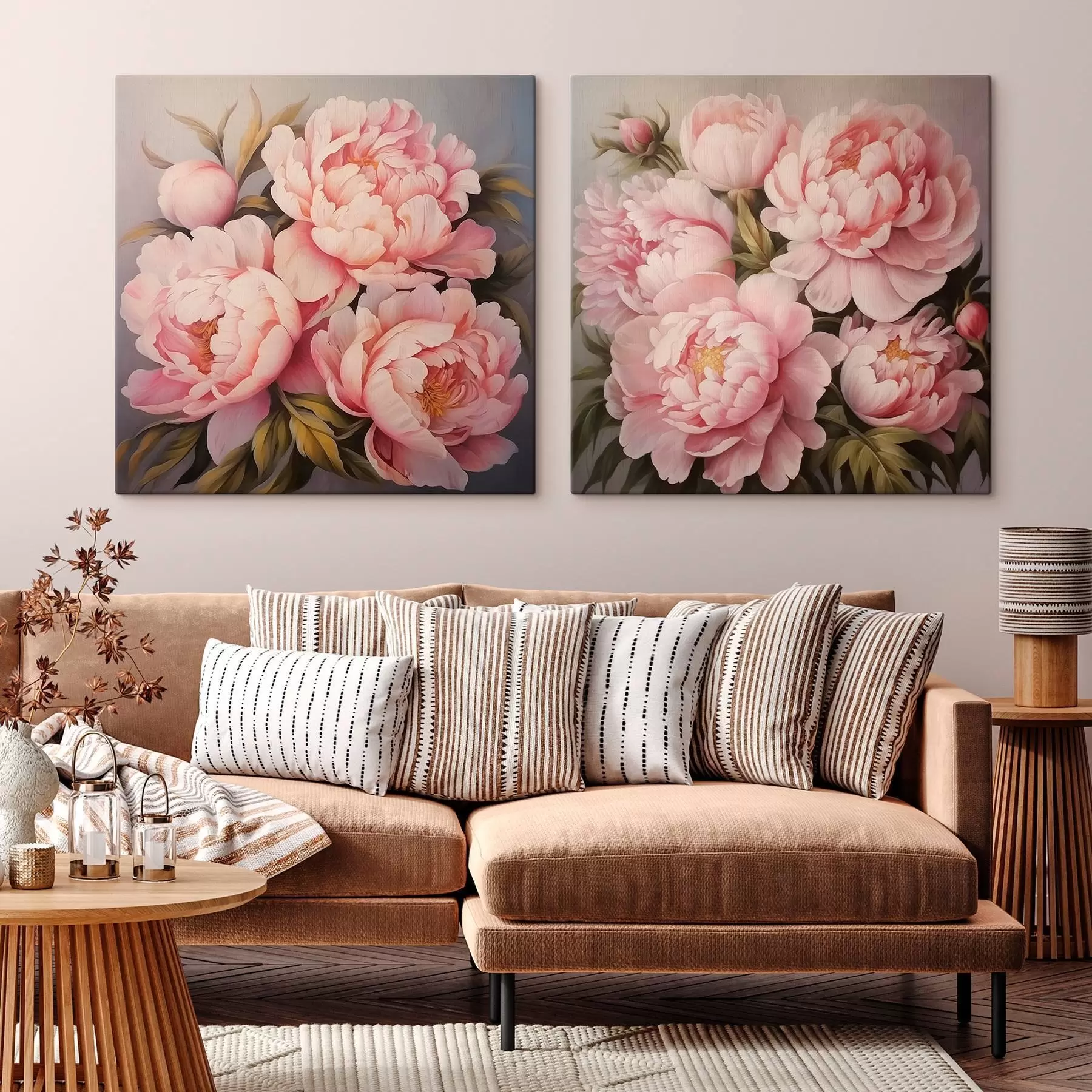 murales Peonías m01129