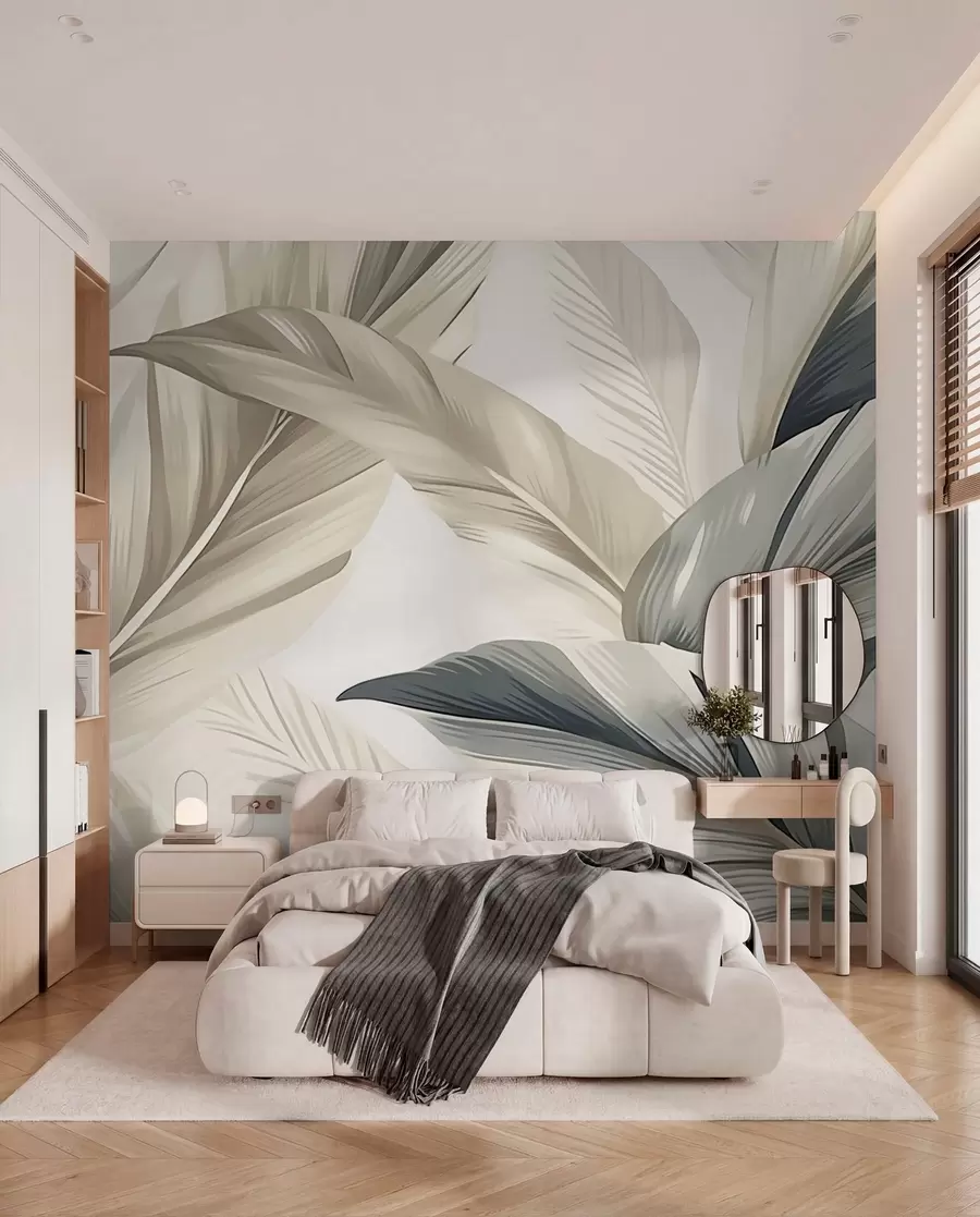 peintures murales Feuilles de bananier w04988