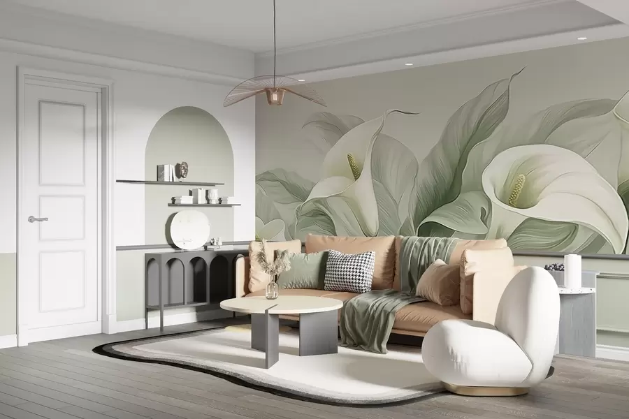 peintures murales Fleurs exotiques w05028