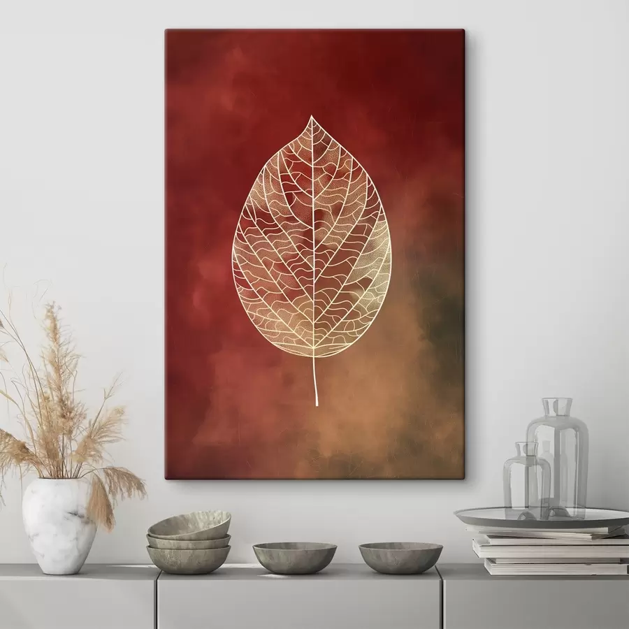 murales Hojas de diferentes colores s47052