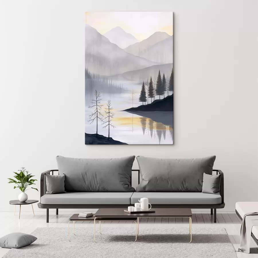 wall murals Forest and mountains s47078