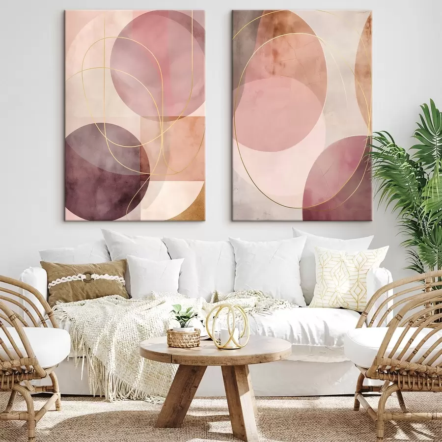 wall murals Abrasion Circles m01144