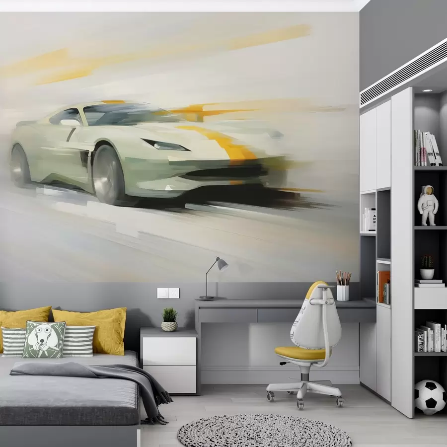 Wall Mural Photo Wallpaper Car imitation painting w04529