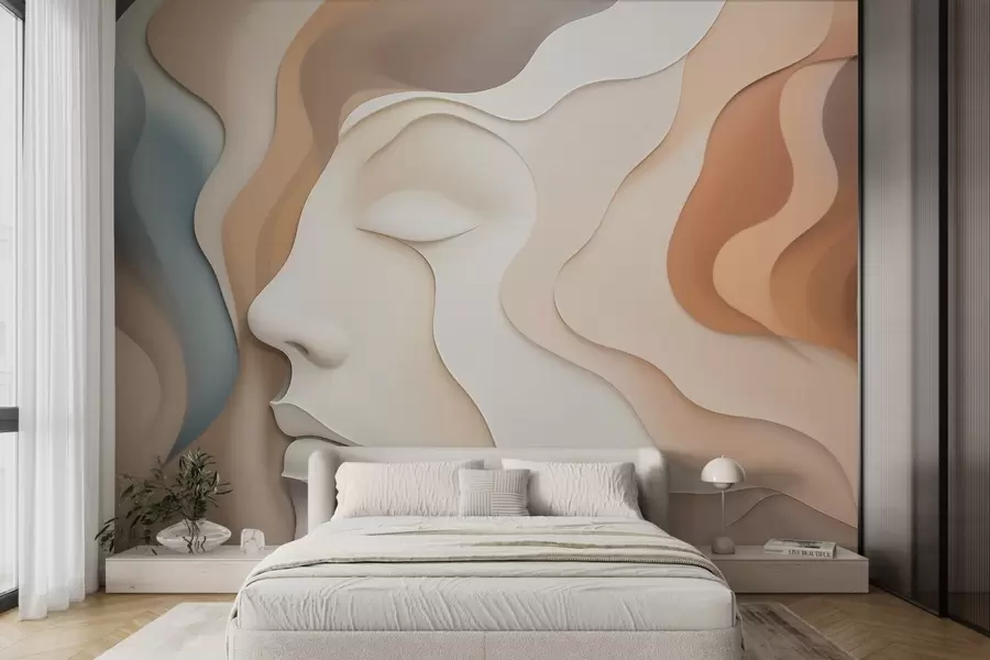 Wall Mural Photo Wallpaper Abstract face w04869