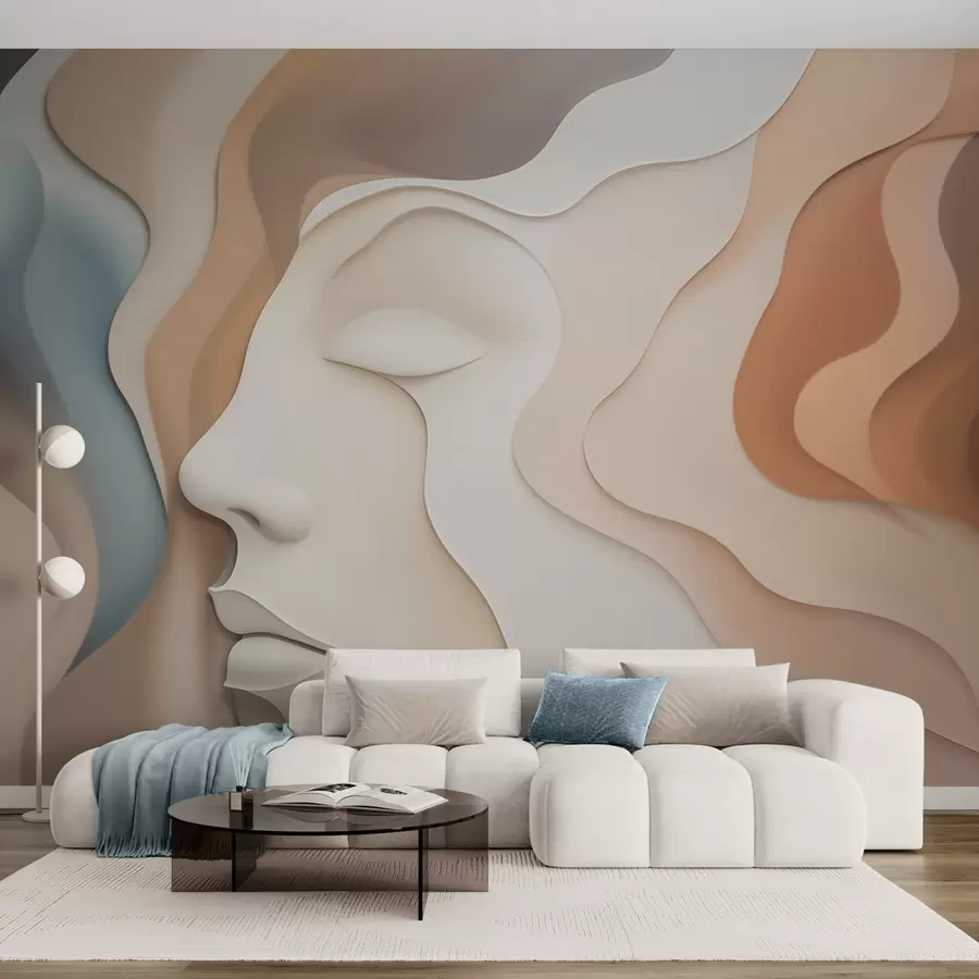 Wall Mural Photo Wallpaper Abstract face w04869