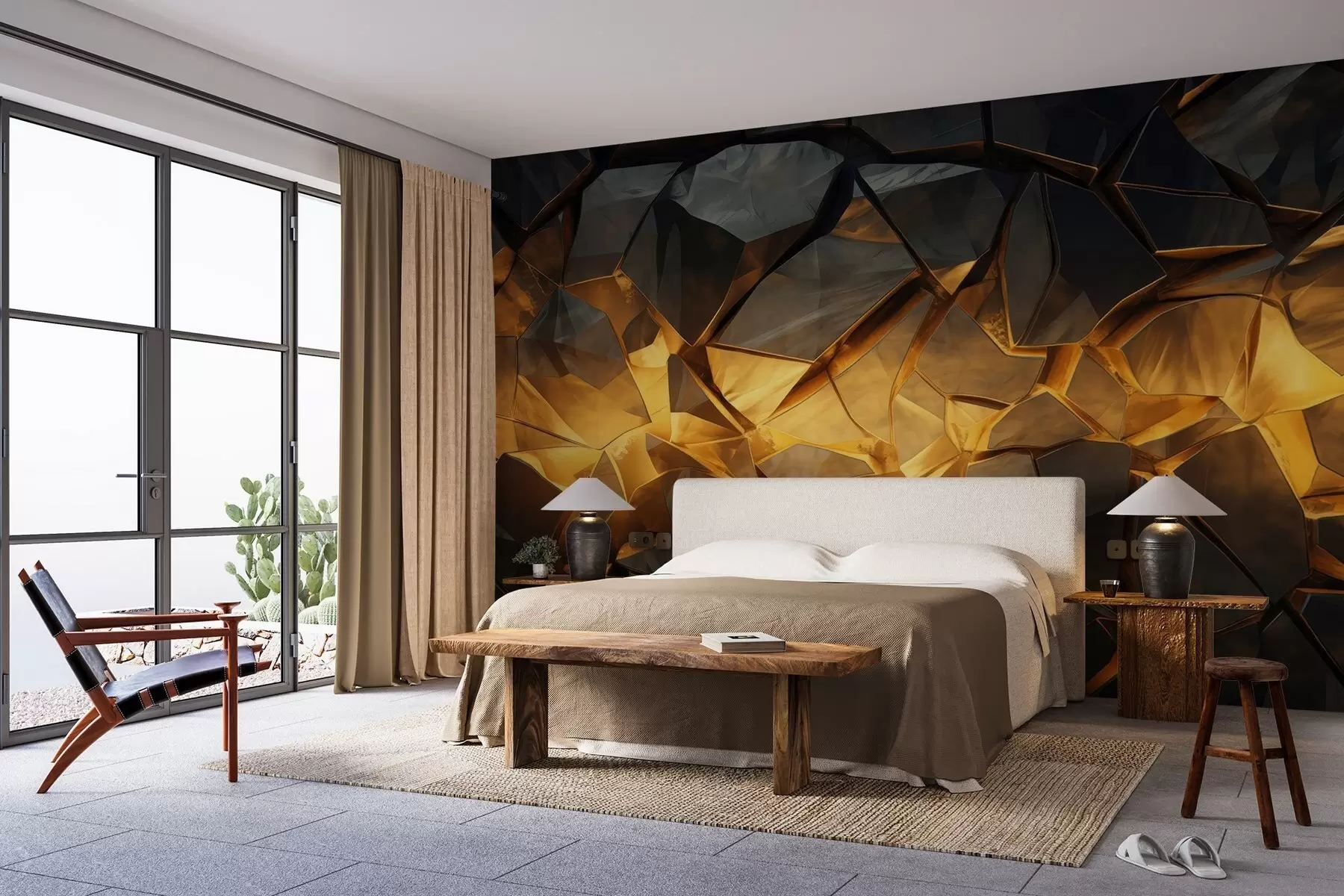 wall murals Watercolor Stone Imitation w05045