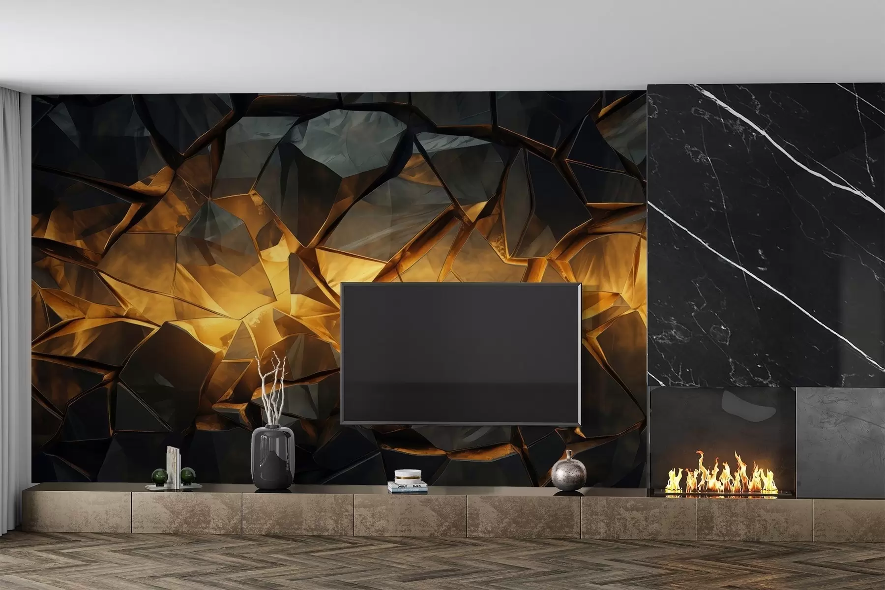 Wall Mural Photo Wallpaper Watercolor Stone Imitation w05045