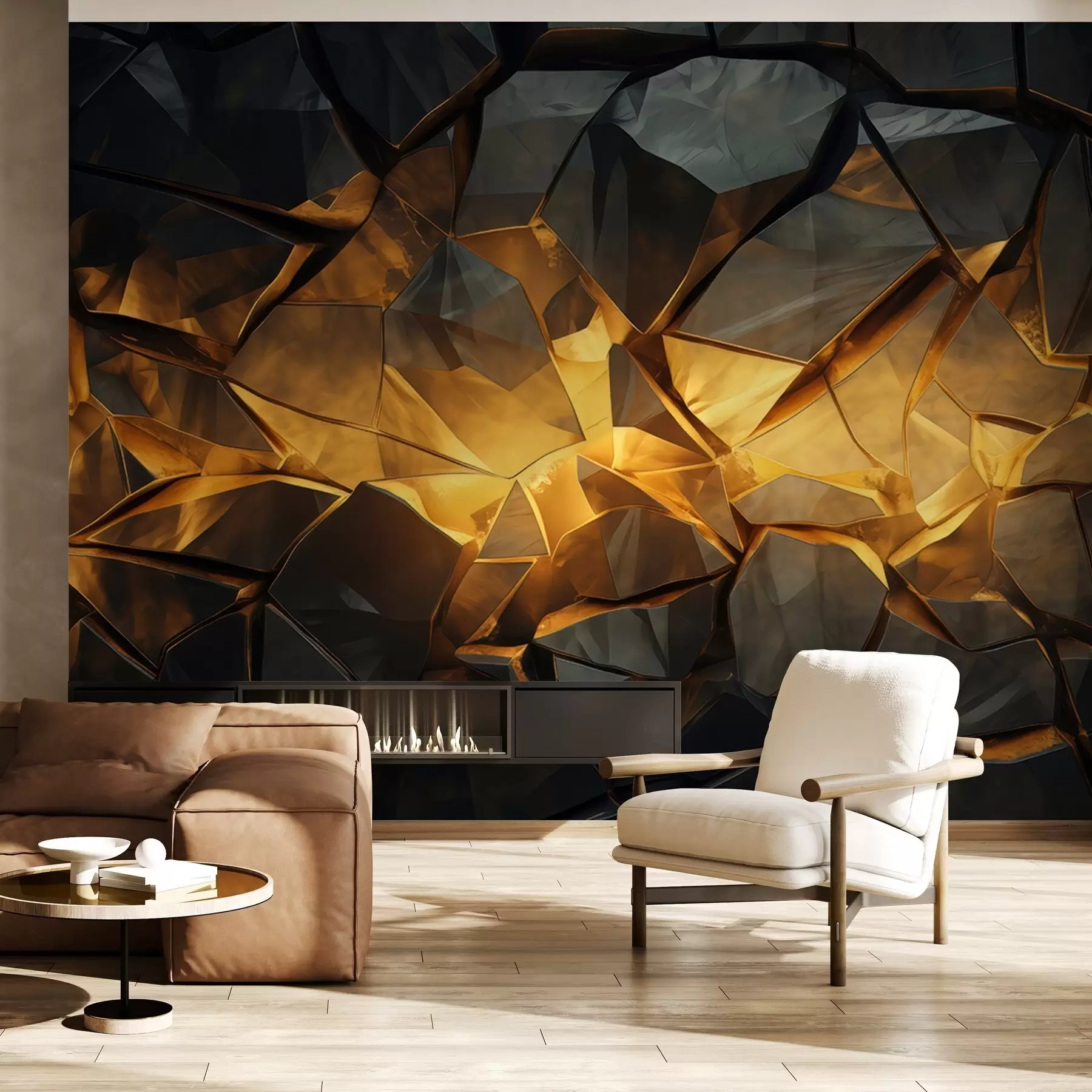 Wall Mural Photo Wallpaper Watercolor Stone Imitation w05045