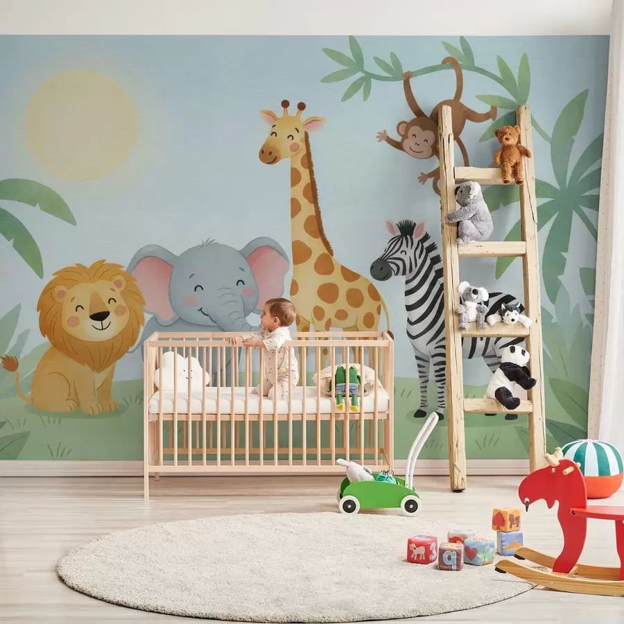 wall murals Painted Watercolor Animals w05046