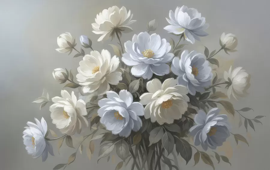 peintures murales Bouquet de fleurs délicates w05049