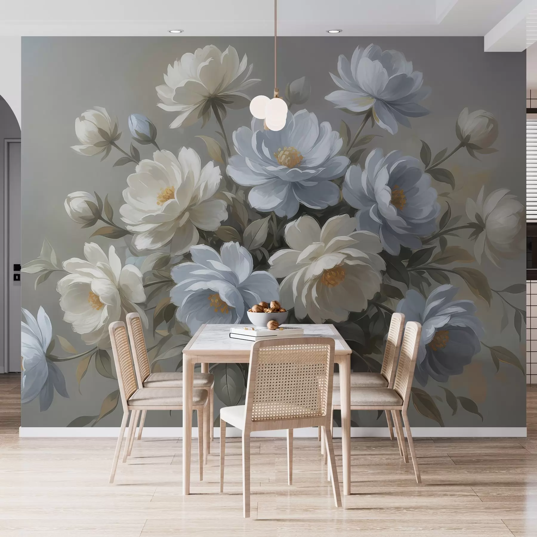 wall murals Delicate Flower Bouquet w05049