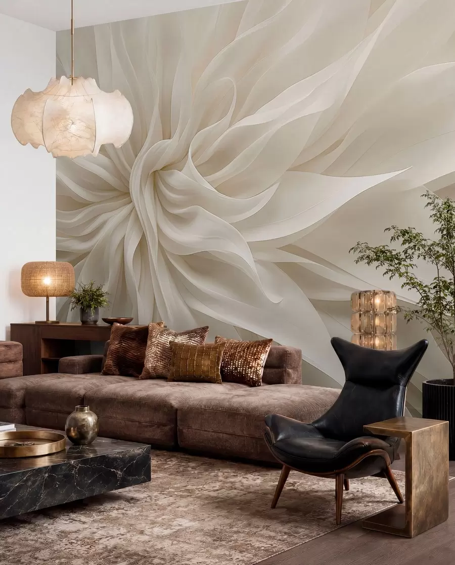 Wall Mural Photo Wallpaper Silk Petals of Light w05050