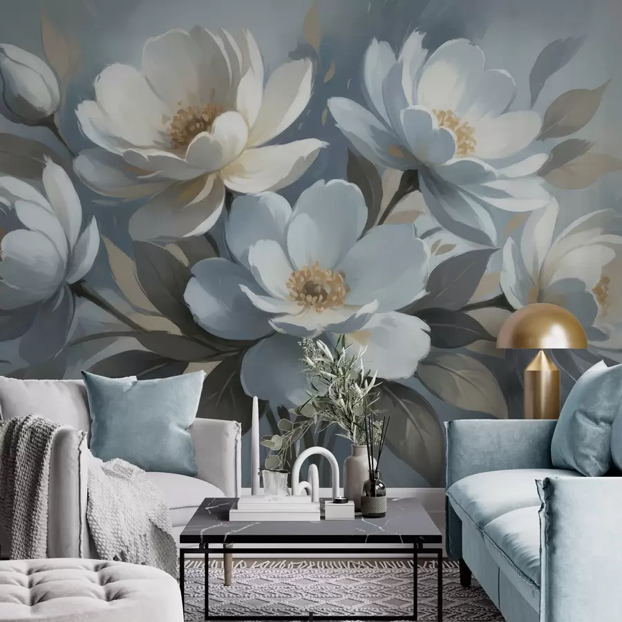 wall murals Watercolor Lush Bouquet w05051