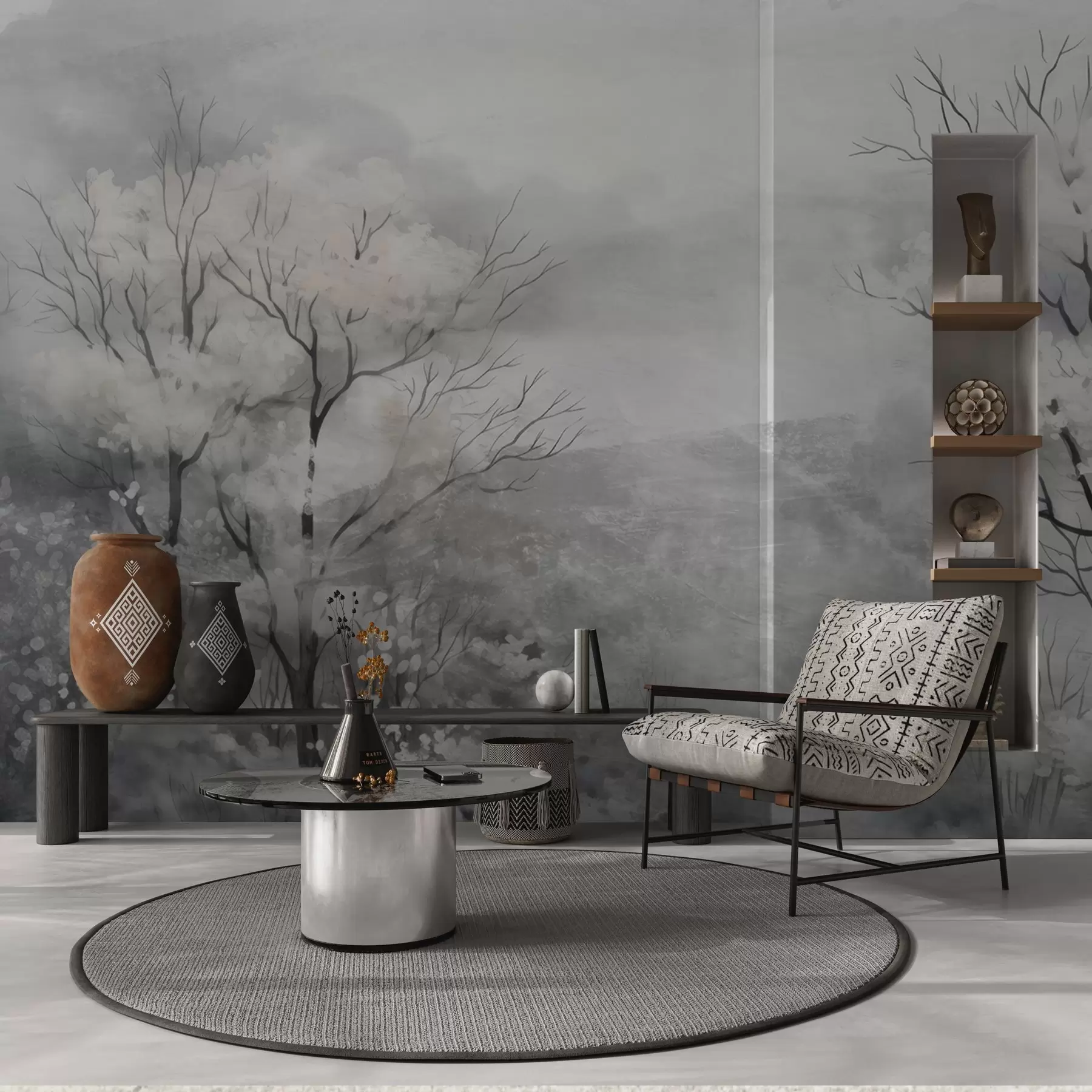 wall murals Light Breath of Trees w05054