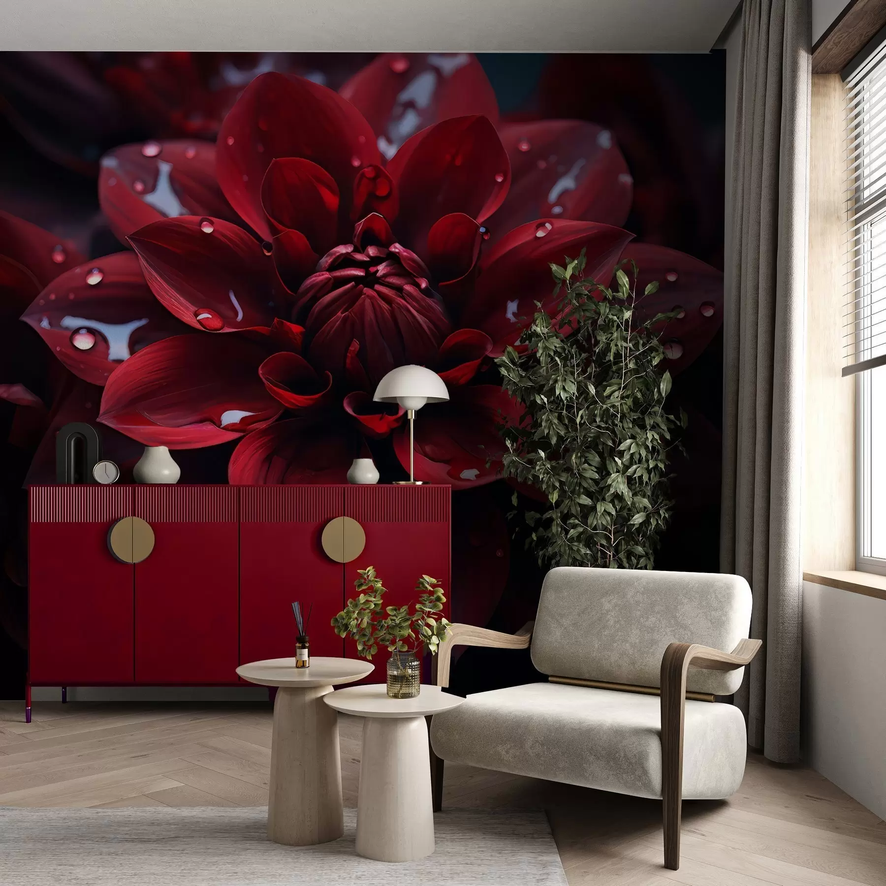 wall murals Juicy Сhrysanthemum w05057