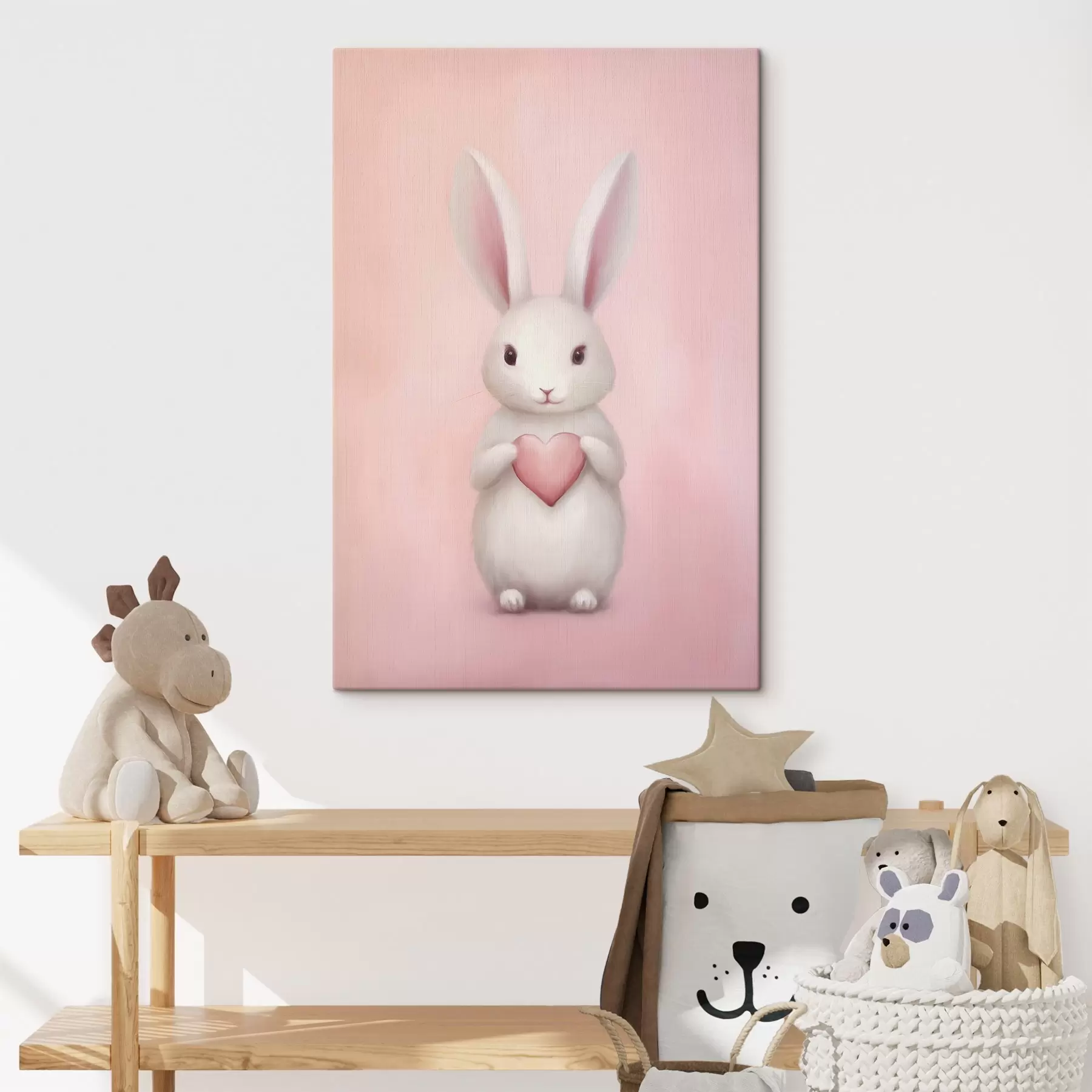 wall murals Bunny with a heart s47146