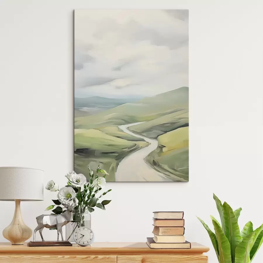 wall murals Road in the field s47244