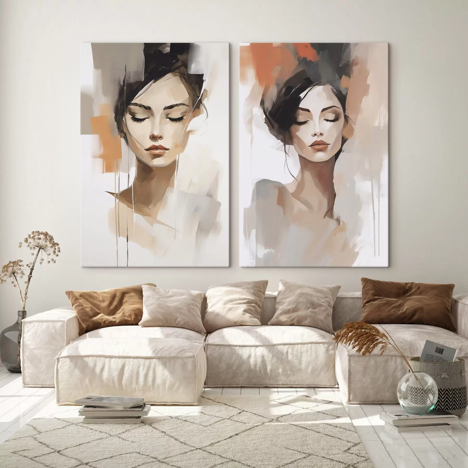 wall murals Abstract portrait of a girl m01159