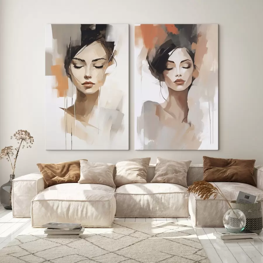 wall murals Abstract portrait of a girl m01159