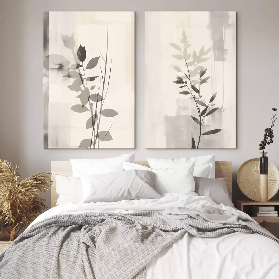 wall murals Abstract leaf branches m01134