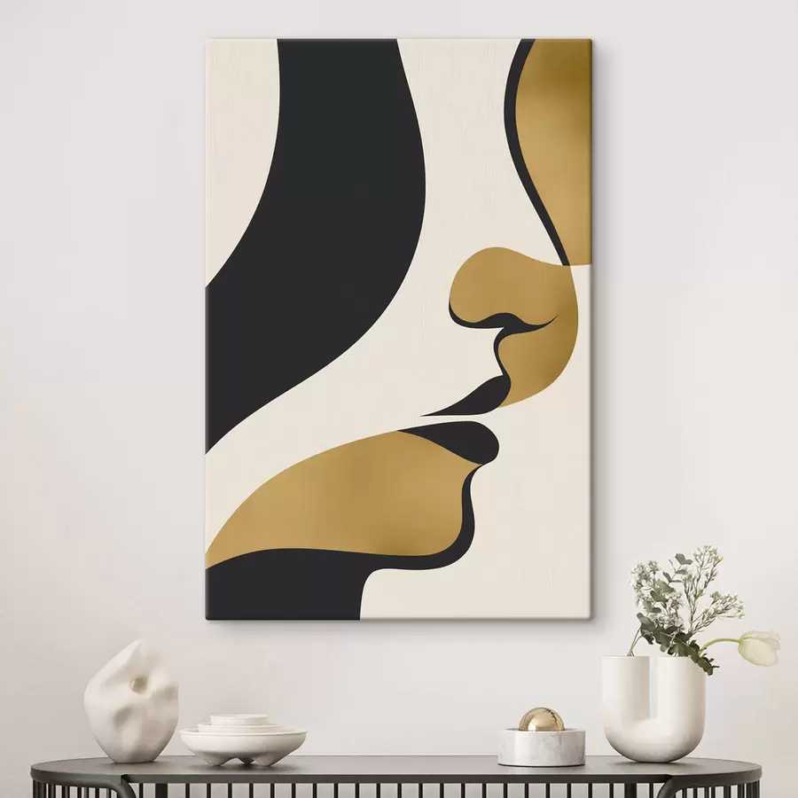 wall murals Abstract silhouette of a face s47251