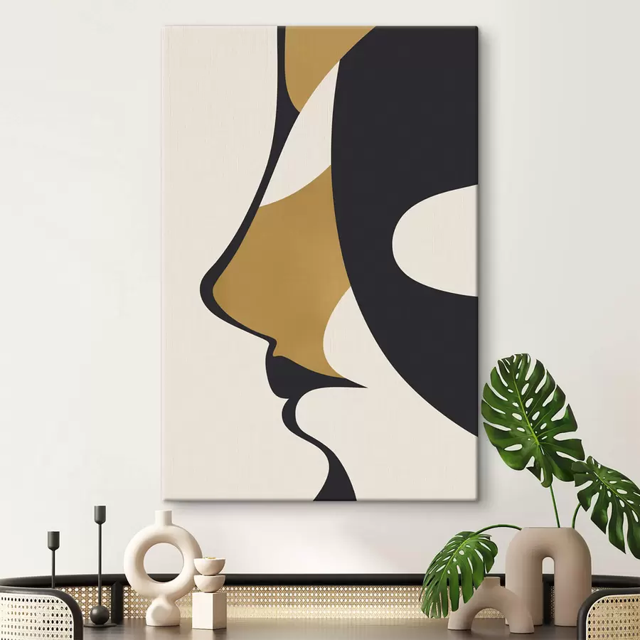 wall murals Abstract silhouette of a face s47252