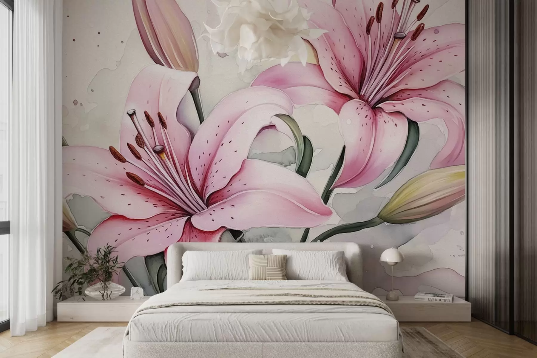 Wall Mural Photo Wallpaper Lilies w04713