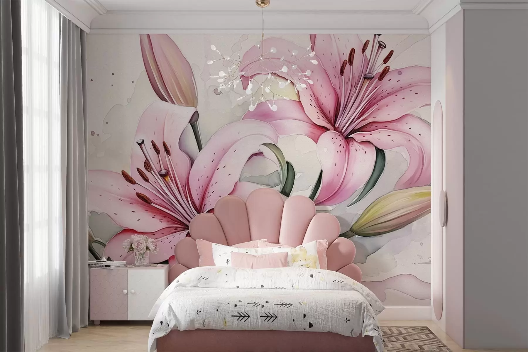 Wall Mural Photo Wallpaper Lilies w04713