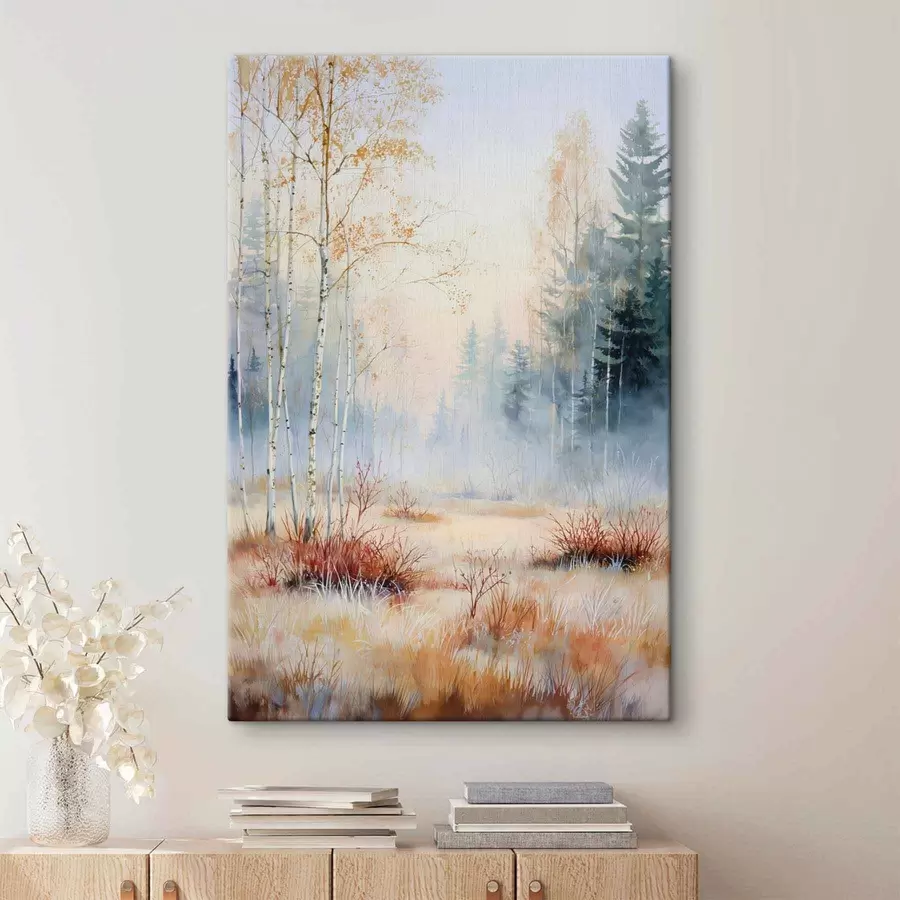 wall murals landscape first frosts in the forest s47129