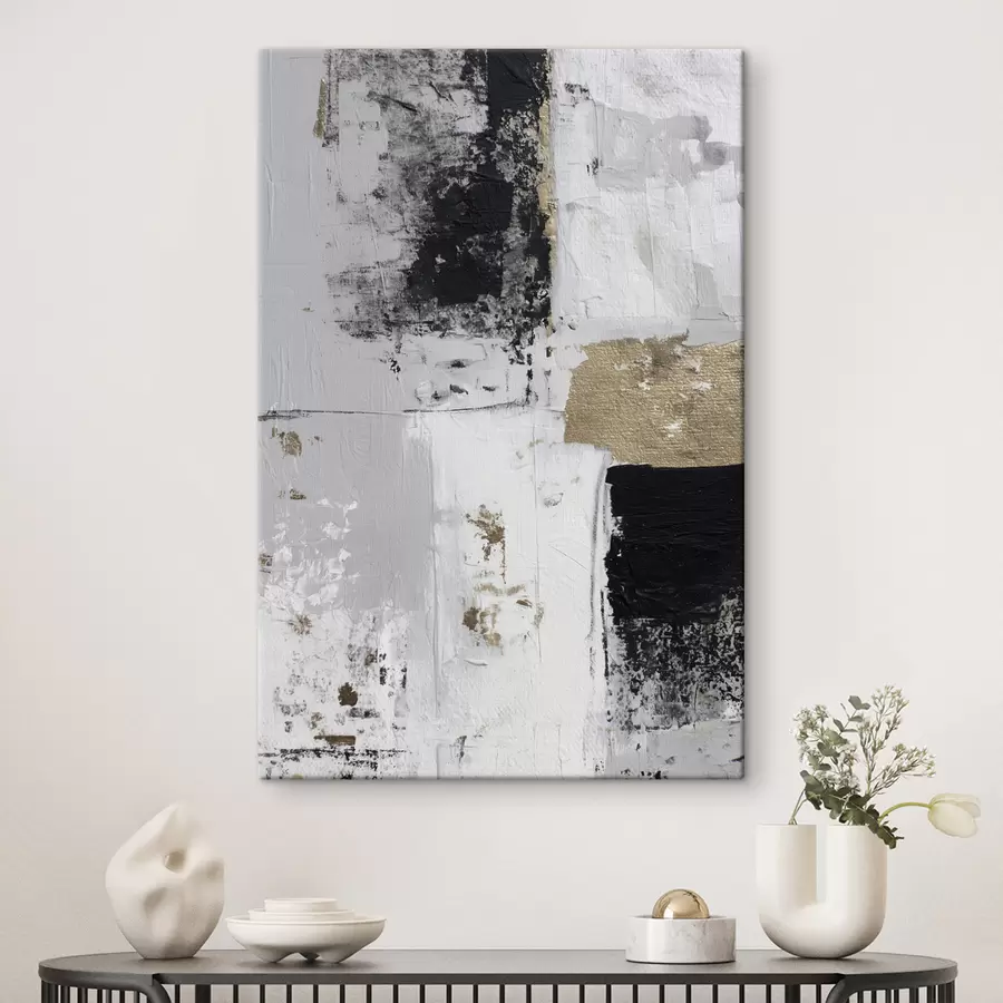 wall murals contemporary abstraction in contrasting colours s47134