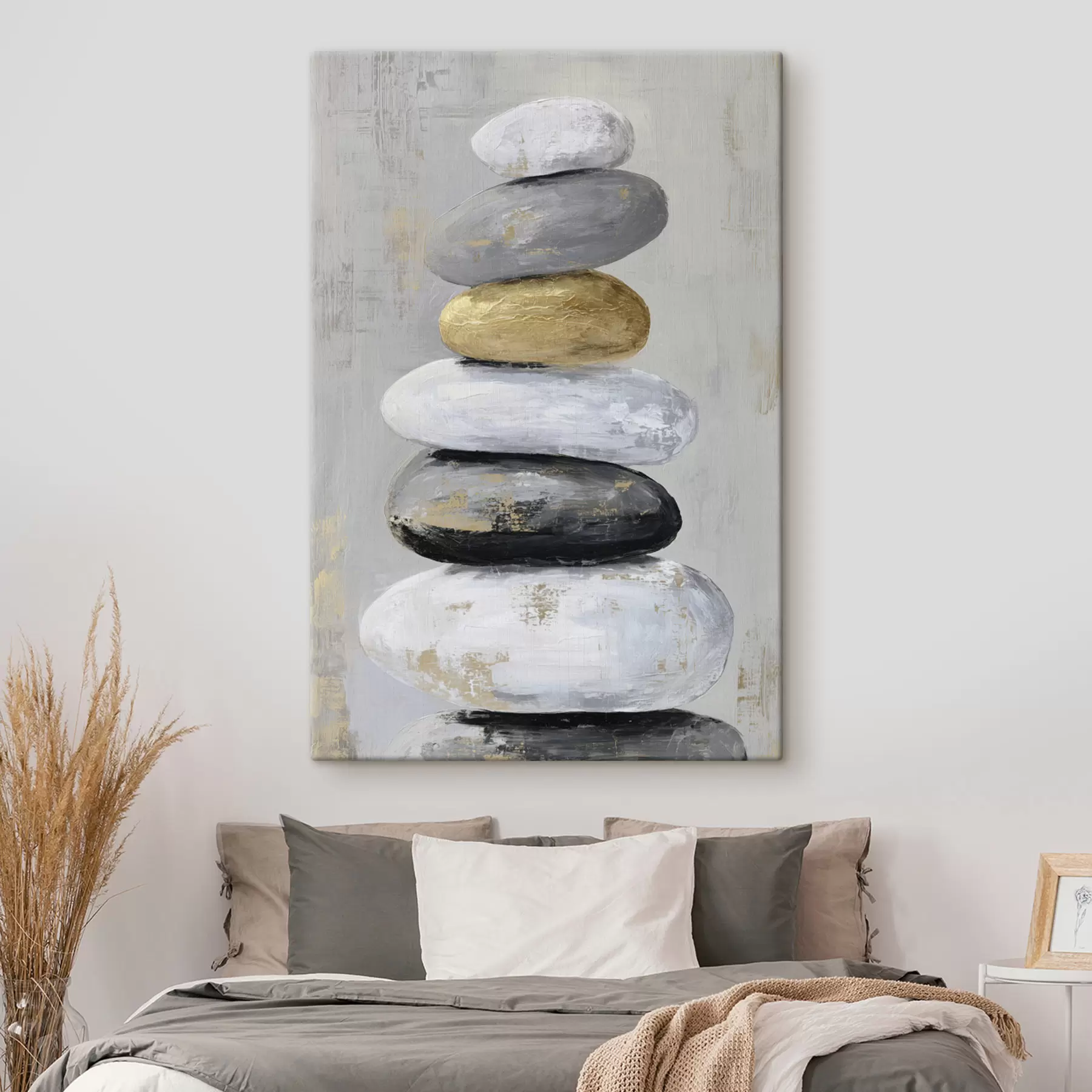 wall murals large stones in the style of painting s47235