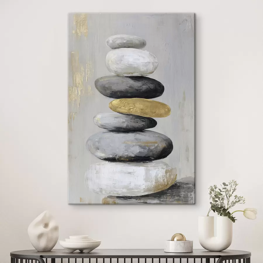 wall murals large stones in the style of painting s47236