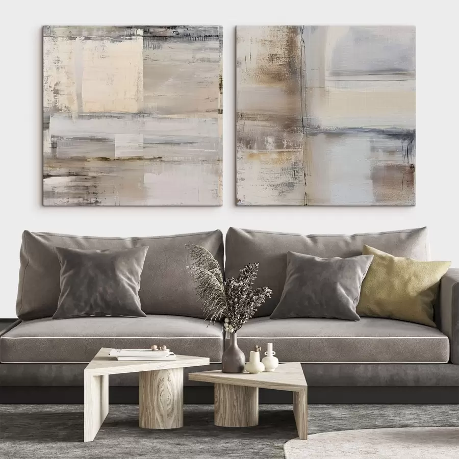 wall murals contemporary abstraction in subdued tones m01171