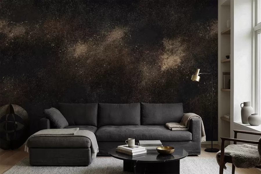 Wall Mural Photo Wallpaper Dark abstract texture with grainy effect w05058