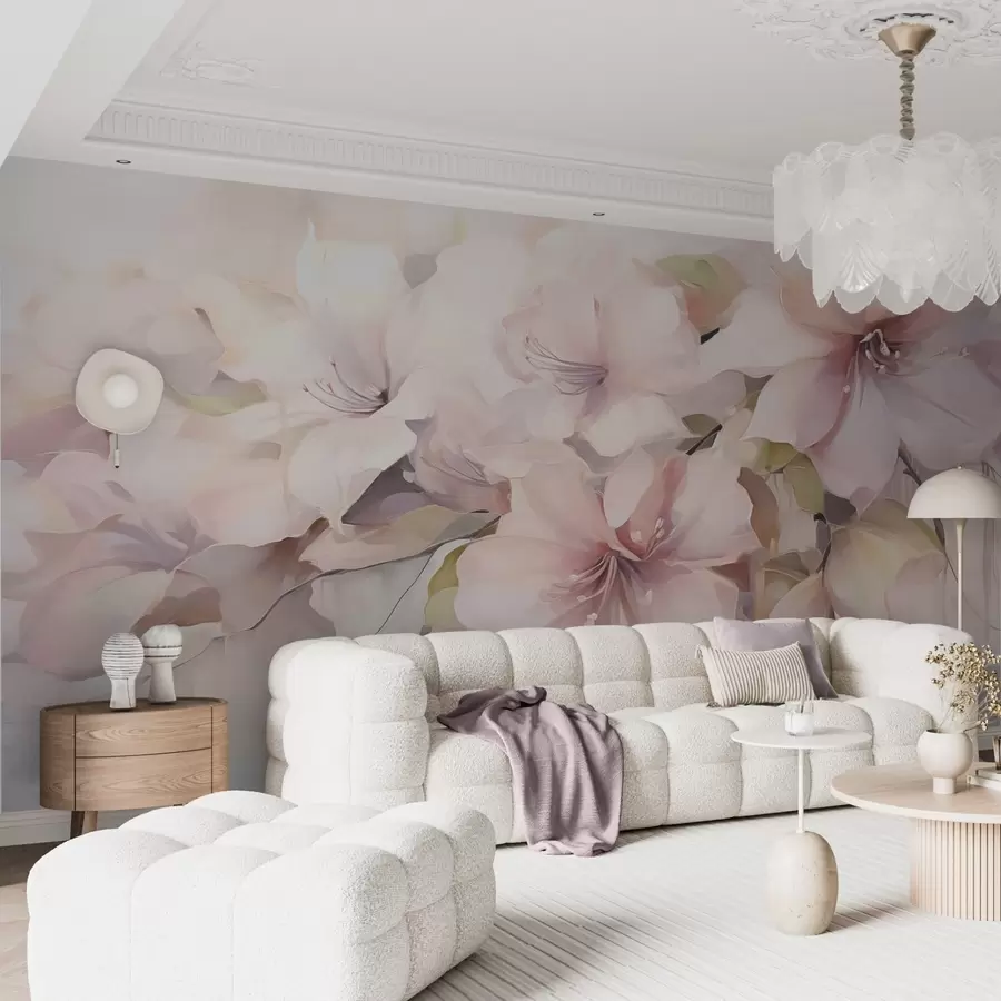 Wall Mural Photo Wallpaper Flowers imitation painting w05101