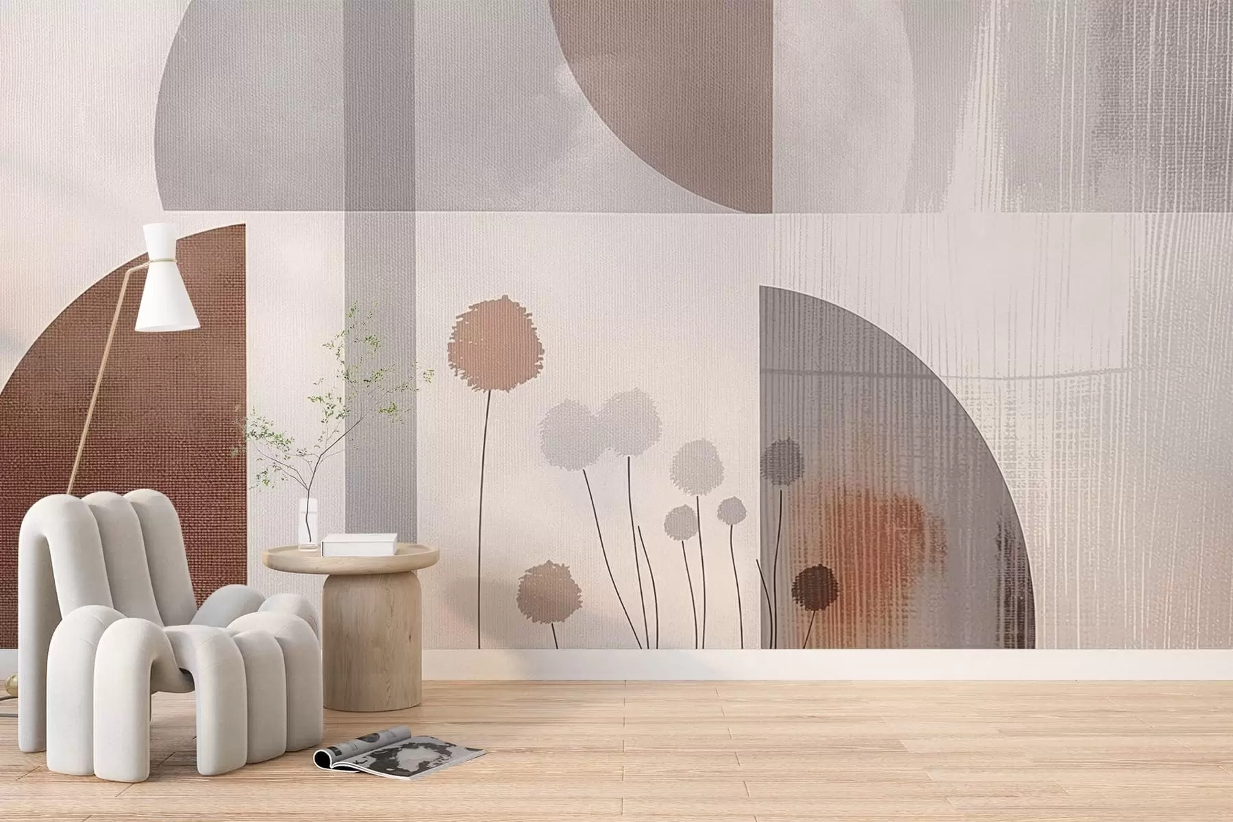 peintures murales Fleurs et texture w09627v1