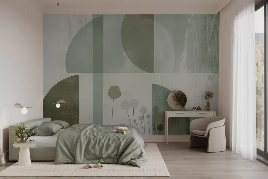 murales Flores y textura w09627v2